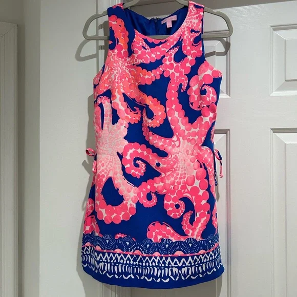 Lilly Pulitzer Pink and Blue Dress - Picture 1 of 5
